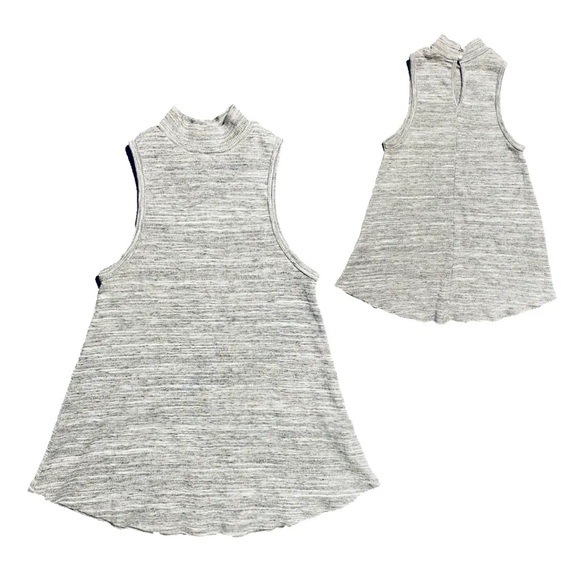 Bleuh Ceil ribbed high neck sleeveless tank top - Picture 1 of 8